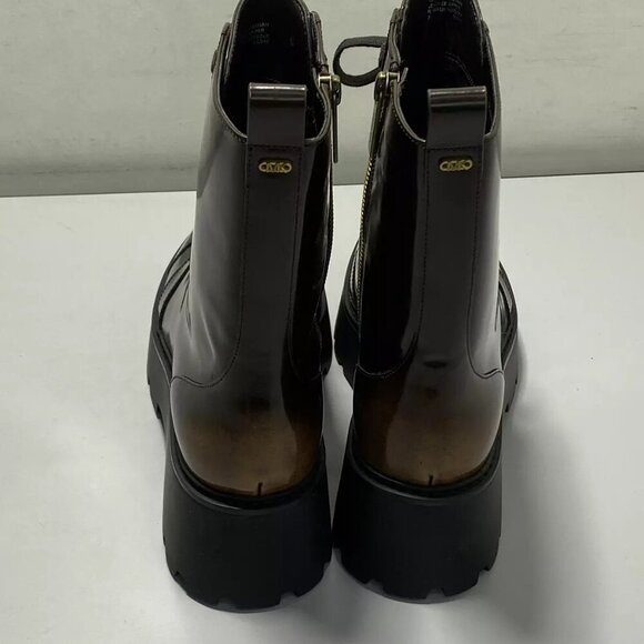 NEW MICHAEL KORS Womens Blake Bootie Size 7M Lace-Up Combat Side-Zip Round Toe - Picture 4 of 7
